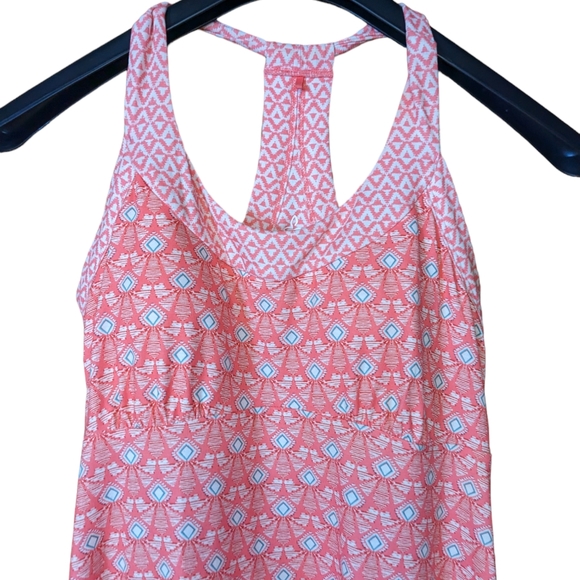 Prana Cali Summer Peach Botanica Tank Dress Size Small - Picture 6 of 12